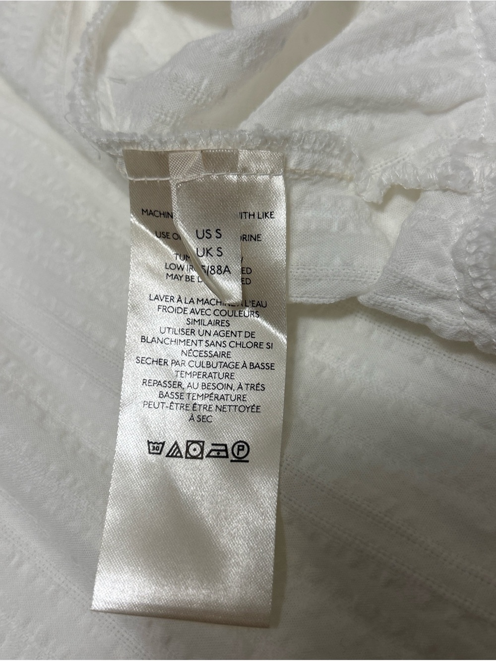 free people womens white ruffle long sleeve flowy summer mini dress small - Picture 5 of 8